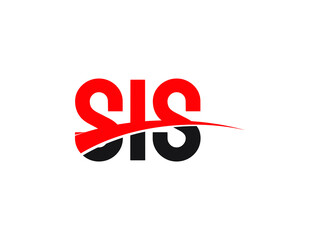 SIS Letter Initial Logo Design Vector Illustration