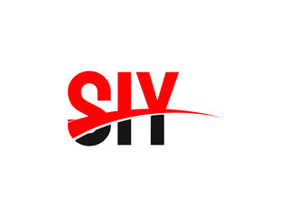 SIY Letter Initial Logo Design Vector Illustration