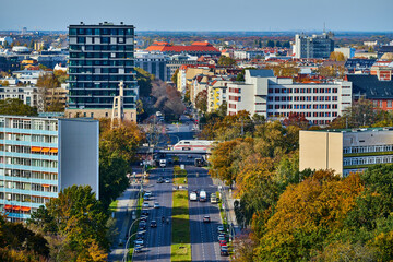 Panorama Altonaer Straße und Hansaplatz in Berlin