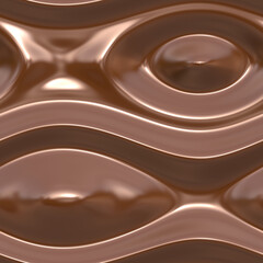 Brown chocolate ceramic plastic bulge ovals texture seamless