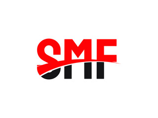SMF Letter Initial Logo Design Vector Illustration