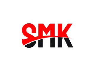 SMK Letter Initial Logo Design Vector Illustration