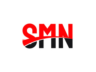 SMN Letter Initial Logo Design Vector Illustration