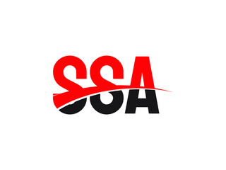 SSA Letter Initial Logo Design Vector Illustration