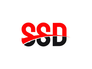 SSD Letter Initial Logo Design Vector Illustration