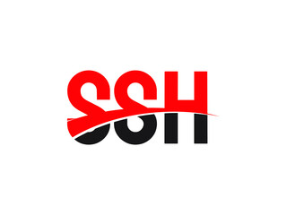 SSH Letter Initial Logo Design Vector Illustration
