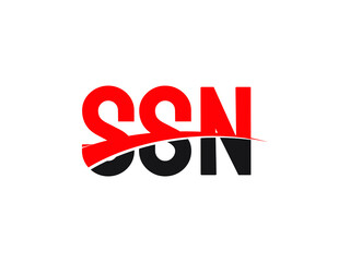 SSN Letter Initial Logo Design Vector Illustration