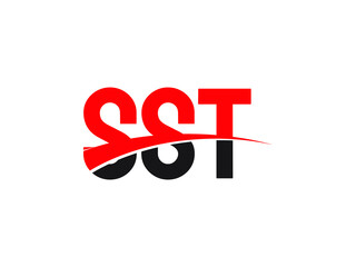 SST Letter Initial Logo Design Vector Illustration