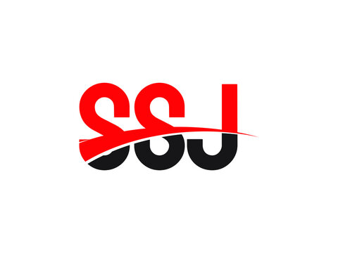 SSJ Letter Initial Logo Design Vector Illustration