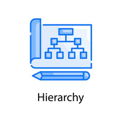 Hierarchy vector blue colours Icon Design illustration. Web Analytics Symbol on White background EPS 10 File