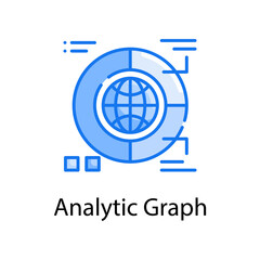 analytic graph vector blue colours Icon Design illustration. Web Analytics Symbol on White background EPS 10 File