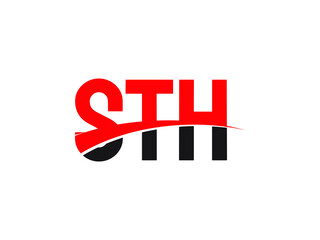 STH Letter Initial Logo Design Vector Illustration