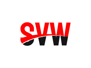 SVW Letter Initial Logo Design Vector Illustration