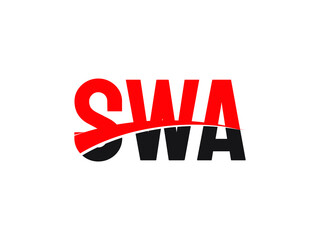 SWA Letter Initial Logo Design Vector Illustration