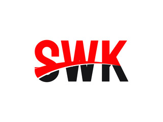 SWK Letter Initial Logo Design Vector Illustration