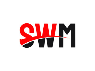 SWM Letter Initial Logo Design Vector Illustration