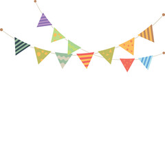 Fototapeta premium colorful bunting flag