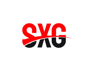 SXG Letter Initial Logo Design Vector Illustration