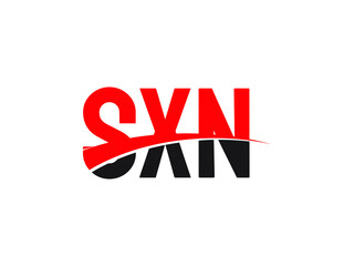 SXN Letter Initial Logo Design Vector Illustration