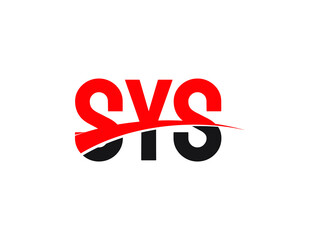 SYS Letter Initial Logo Design Vector Illustration