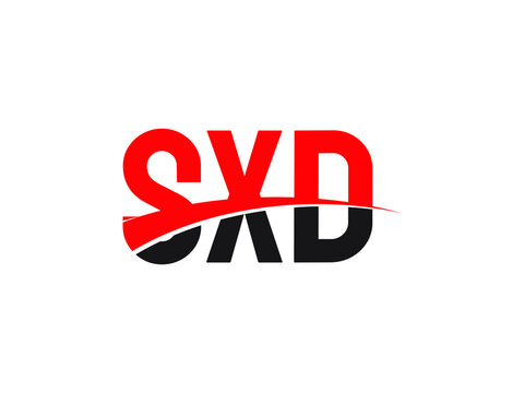 SXD Letter Initial Logo Design Vector Illustration