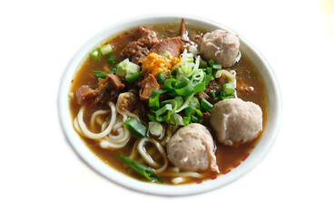 Mie Ayam Bakso - delicious tradisional food made form noodles