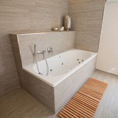 Modern master bathroom