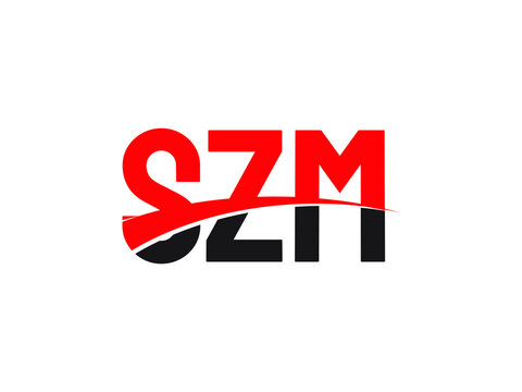 SZM Letter Initial Logo Design Vector Illustration