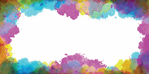 Abstract watercolor background. multicolored splash watercolor banner background