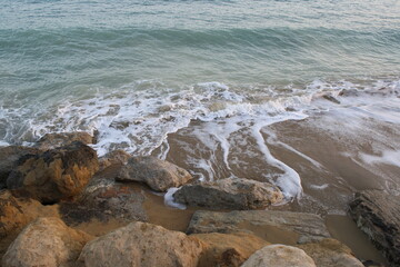 different beautiful sea views in Greece of the calm sea