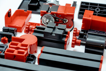 A set of parts for assembling a diy processing machine