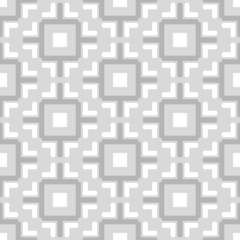 Monochrome background pattern in light shades of gray with geometric elements. Seamless background for wallpaper, textures.