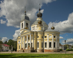 Fototapeta na wymiar Cathedral of Assumption of Blessed Virgin Mary in Myshkin. Russia