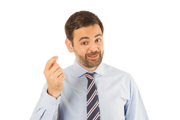 Handsome Young Businessman Portrait - Isolated