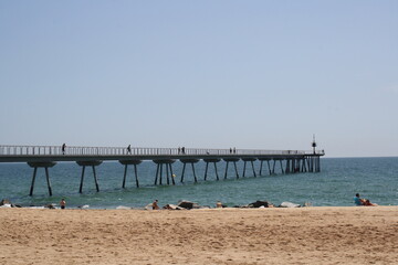 Obraz premium beach view in badalona