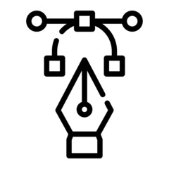 illustration vector icon simple with outline style