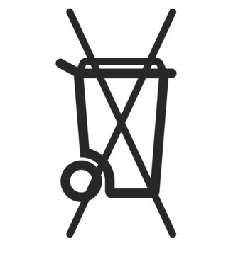 do not dispose in bin symbol