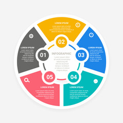 Graphic abstract element, Business data visualization. Process chart. a diagram with steps, options, sections or processes. Vector business template for presentations. Creative concept for infographic