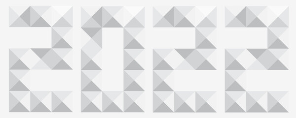 2022 New Year holiday invitaion. clear and simple futur elements design. horizontal template for products. Vector illustration