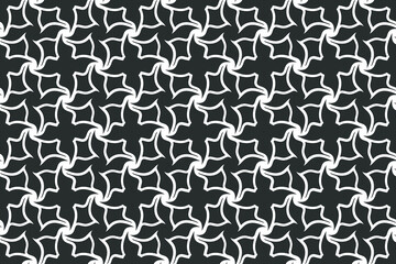 Abstract vector semless pattern. Black and white seamless illustration.