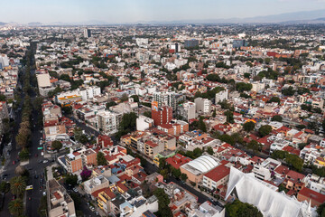 Aerial view of Mexico City