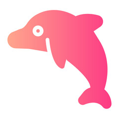 dolphin gradient icon