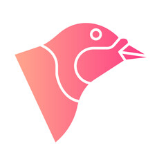 Bird gradient icon