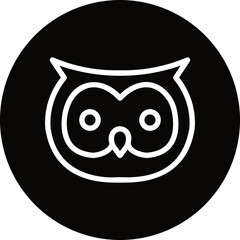 owl glyph icon