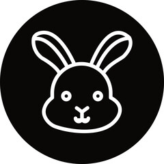 Rabbit glyph icon