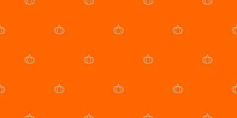 seamless pattern background with orange pumpkin icons perfect for theme like halloween, thanksgiving