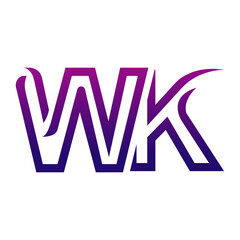 Creative WK logo icon design