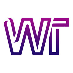 Creative WT logo icon design