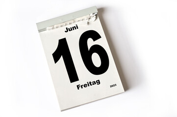 Obraz premium 16. Juni 2023