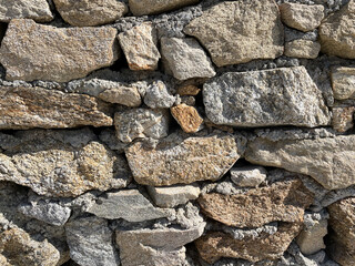 mur en pierre en gros plan